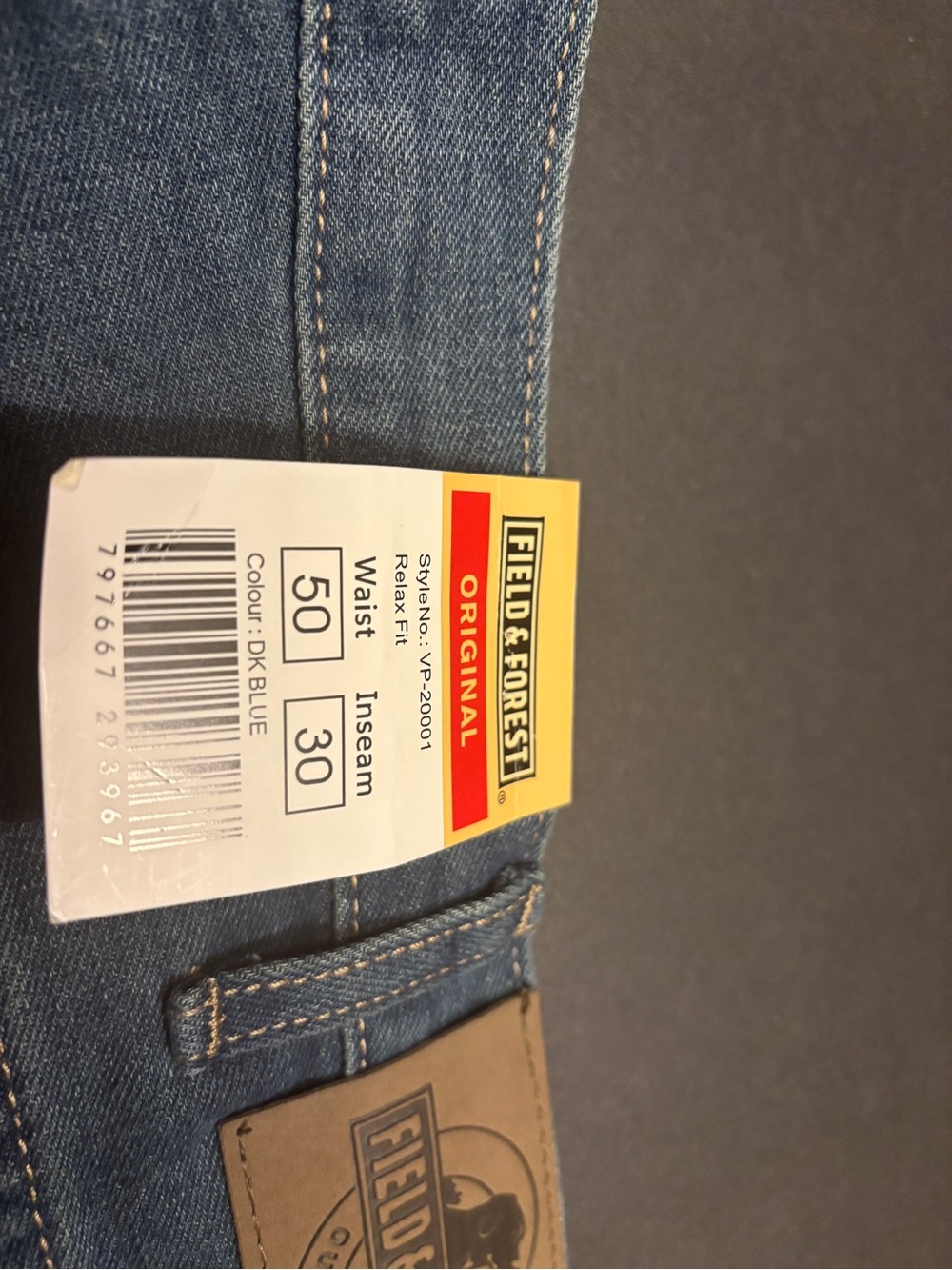Original Men’s Dark Blue Relax Fit Jeans